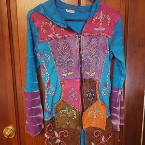 Boho embroidered jacket